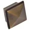 Sumner Street Home Hardware 1.25 4pc Knob Vintage Brass Pyramid