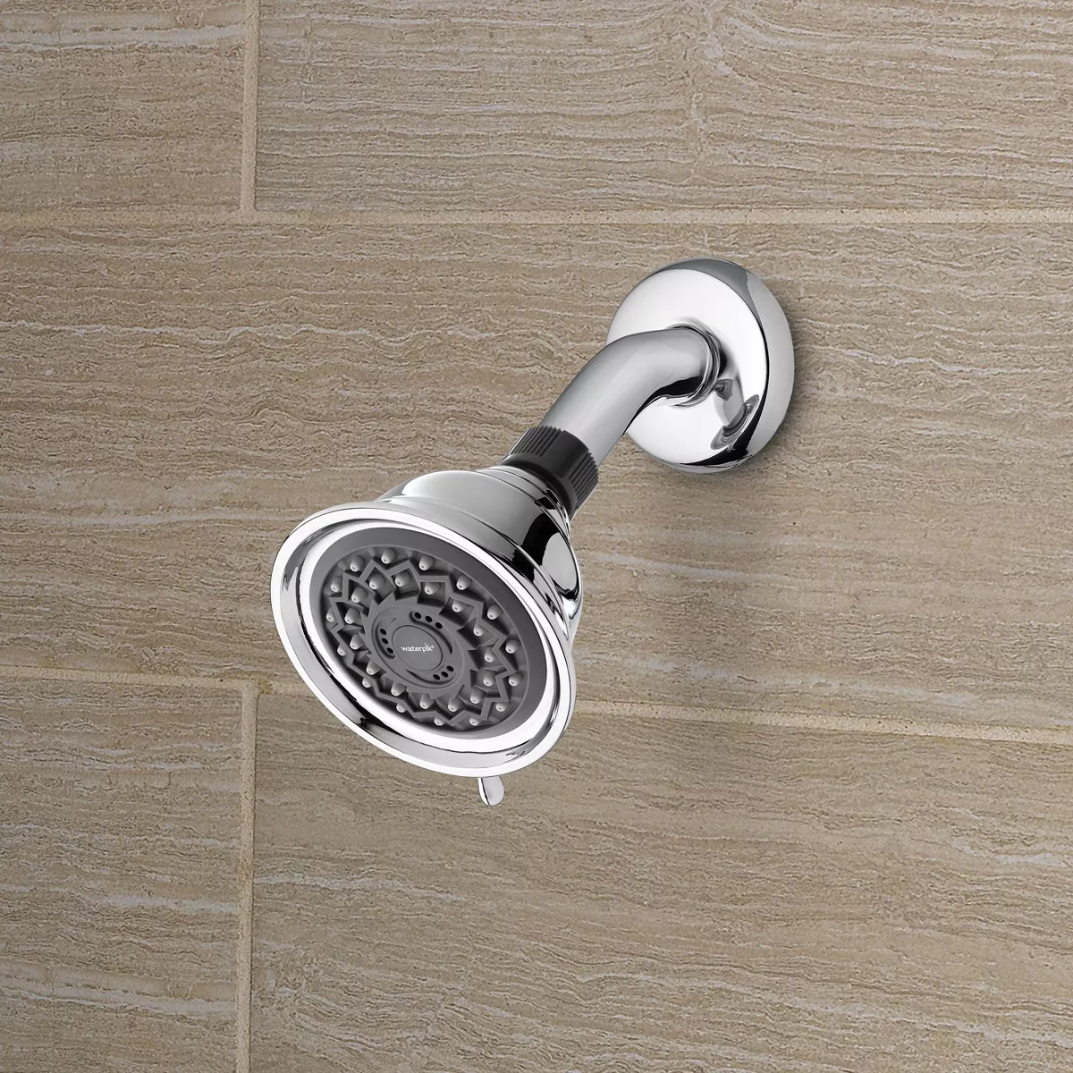PowerSpray 3- Mode Fixed Mount Single Shower Head Chrome- Waterpik