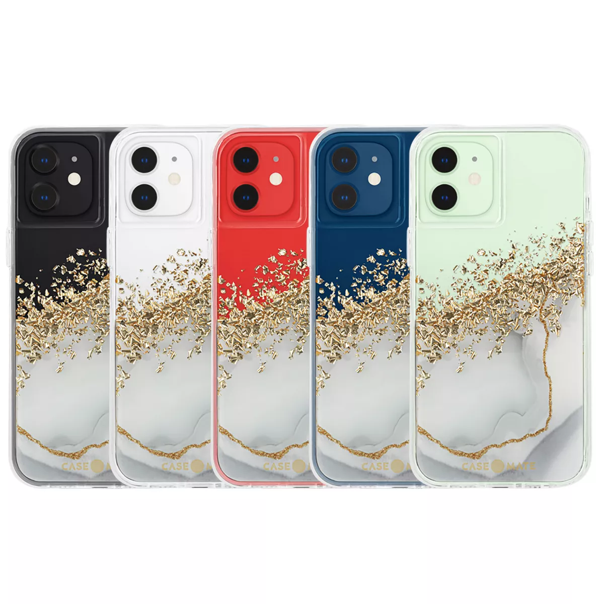 Case-Mate - KARAT - Case for iPhone 12 and iPhone 12 Pro (5G) - Gold Foil Accents - 10 ft Drop Protection - 6.1 inch - Karat Marble