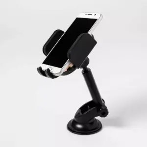 heyday™ Dash/Window Car Mount with 10W Qi Charging - Black/Gold