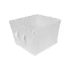 Simplify Large 15" Woven Strap Storage Bin Heather Gray