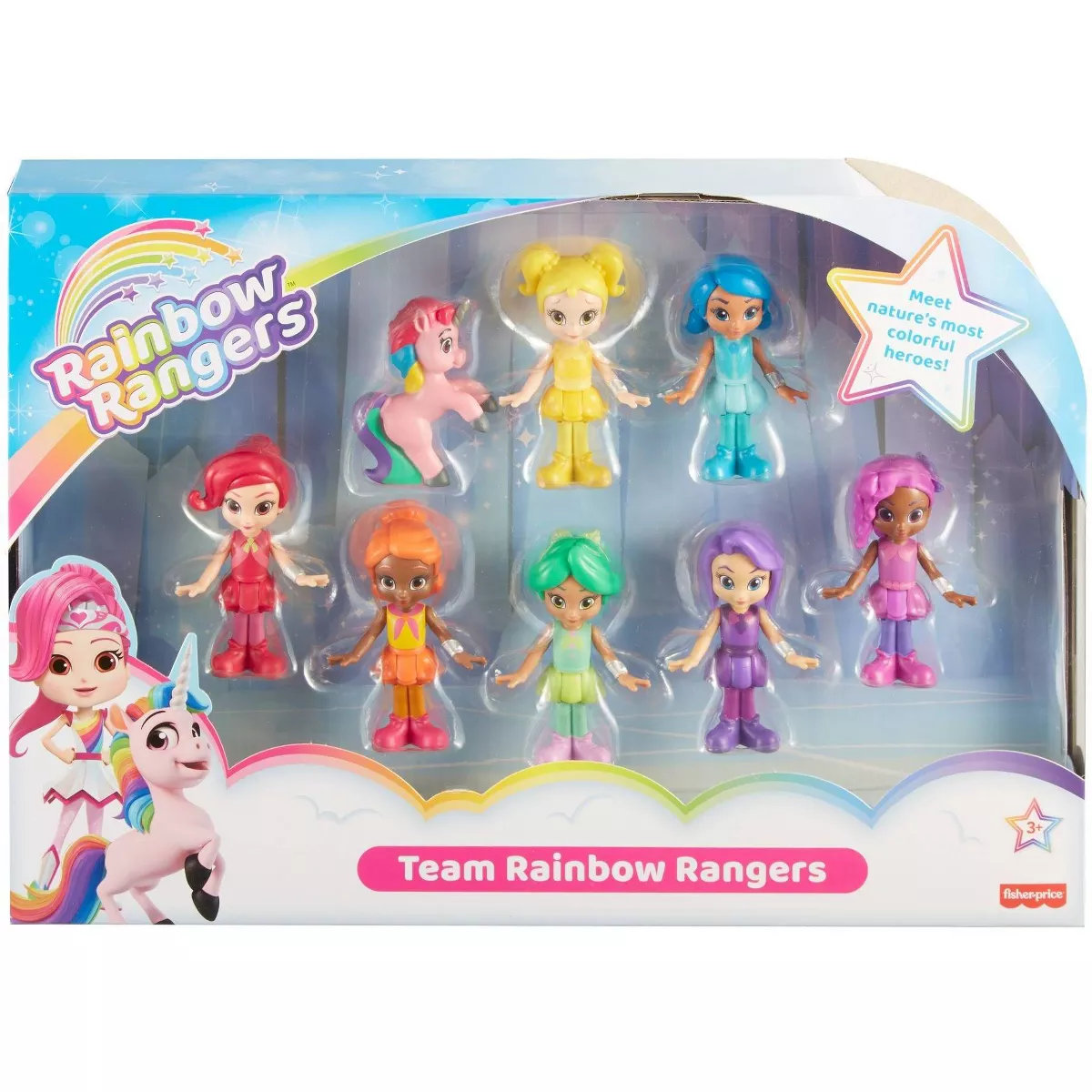 Fisher-Price Rainbow Rangers Figure Set Dolls