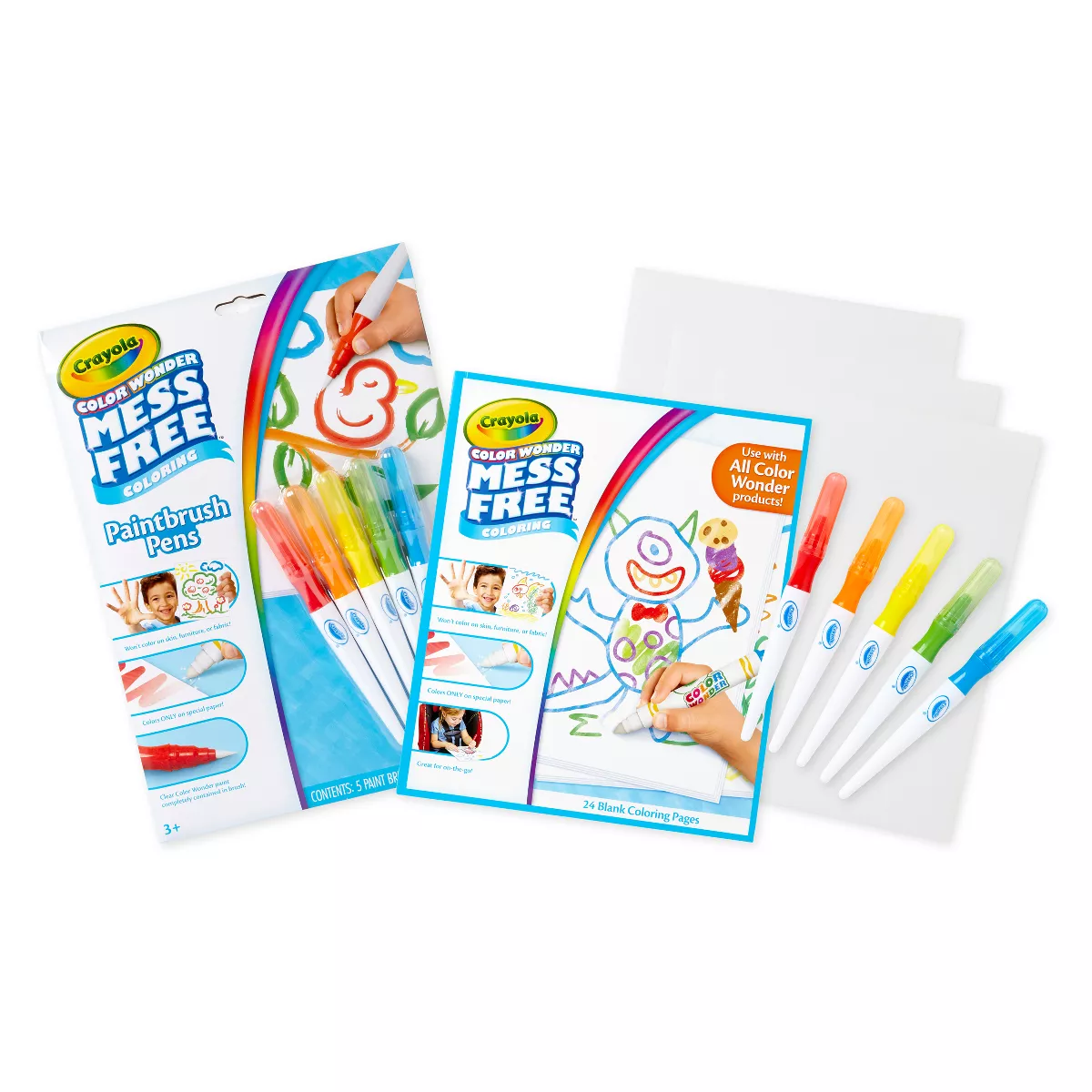 Crayola 6pc Color Wonder Paintbrush Pens Set
