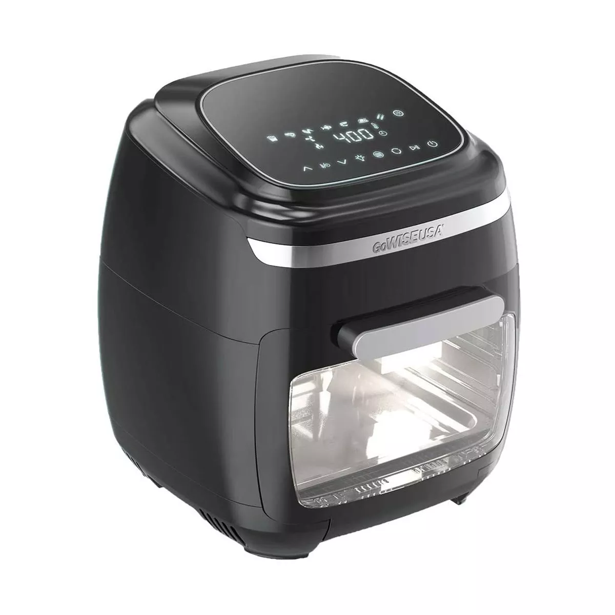 GoWISE Vibe 11.6-Quart Air Fryer Toaster Oven w/ Rotisserie & Dehydrator, Black