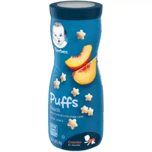 Gerber Puffs Peach Cereal Baby Snacks - 1.48oz
