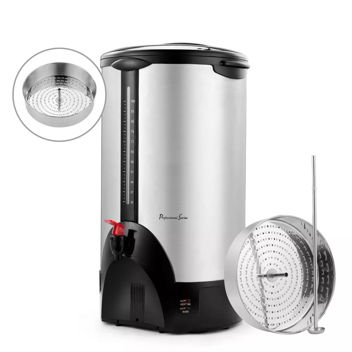 Professional Series 100-Cup Stainless Steel Coffee Urn