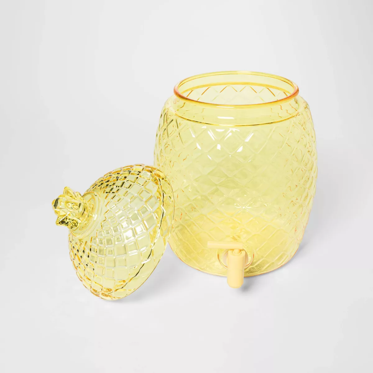 1.8gal Plastic Pineapple Beverage Dispenser Yellow - Sun Squad™