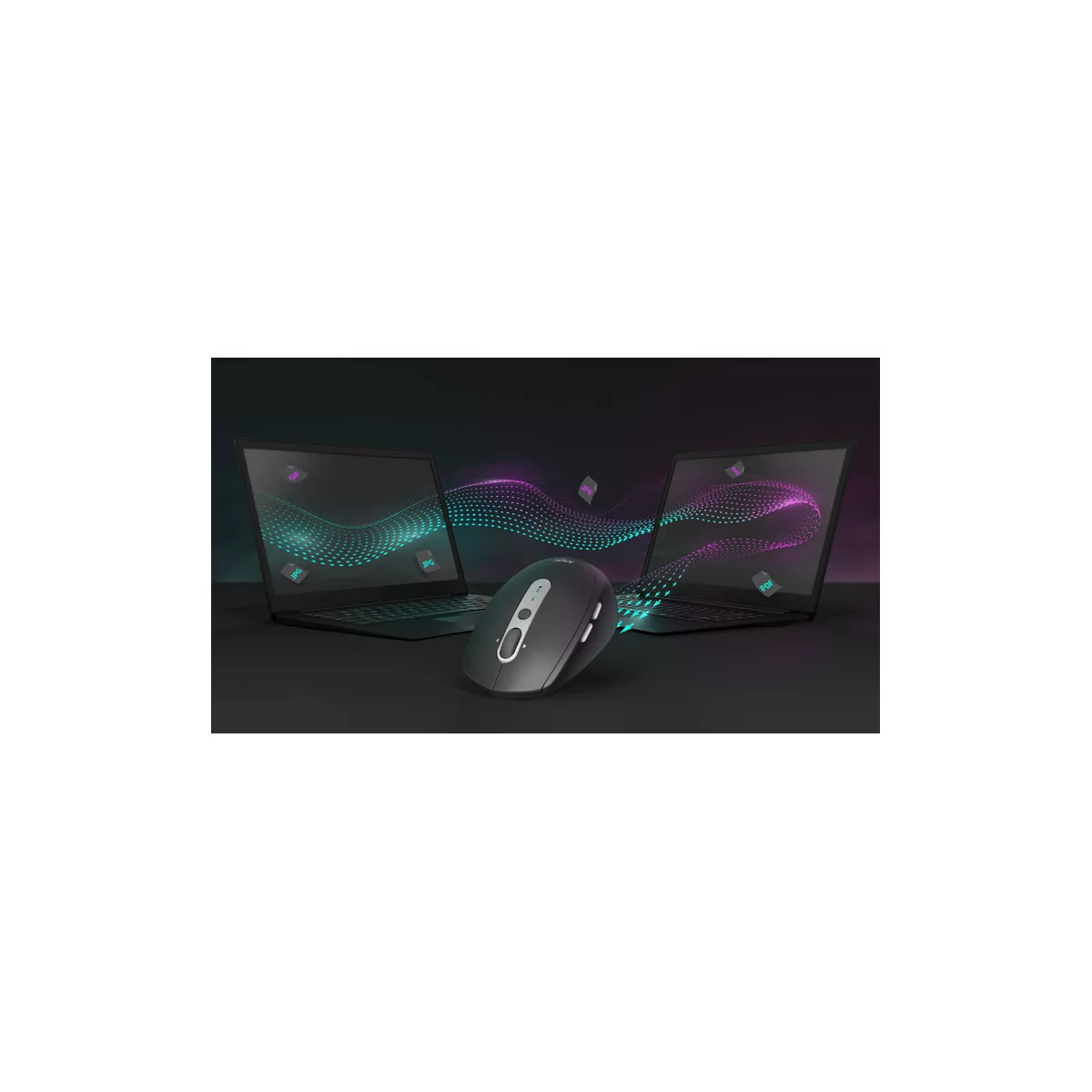 Logitech M590 Multi-Device Silent - Optical - Bluetooth/Radio Frequency - Graphite Tonal - 1000 dpi - Scroll Wheel - 7 Button(s)