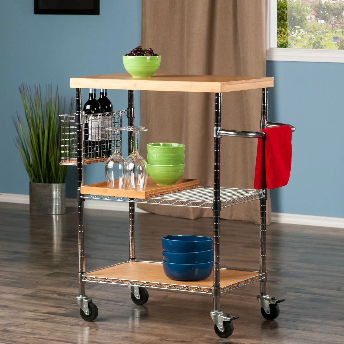 Medera Kitchen Cart Natural - Winsome