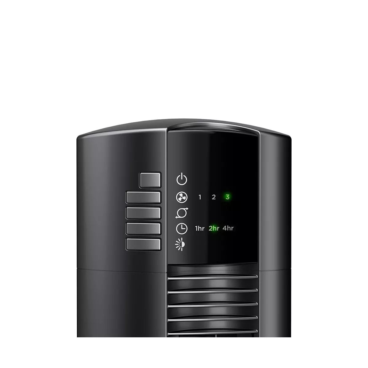 Lasko T48312 48 Inch Slim Home Office Quiet 3 Speed Oscillating Tower Fan w/ Nighttime Setting, Remote Control, 7 Hour Timer, & Auto Shut Off, Black