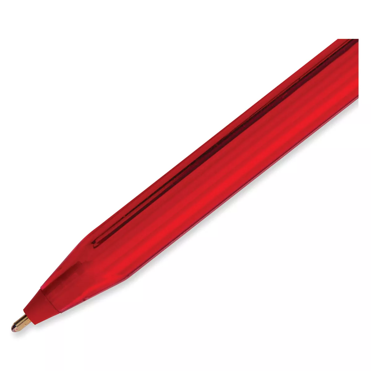 Paper Mate InkJoy 100 Ballpoint Stick Pen 1mm Red Dozen 1951255
