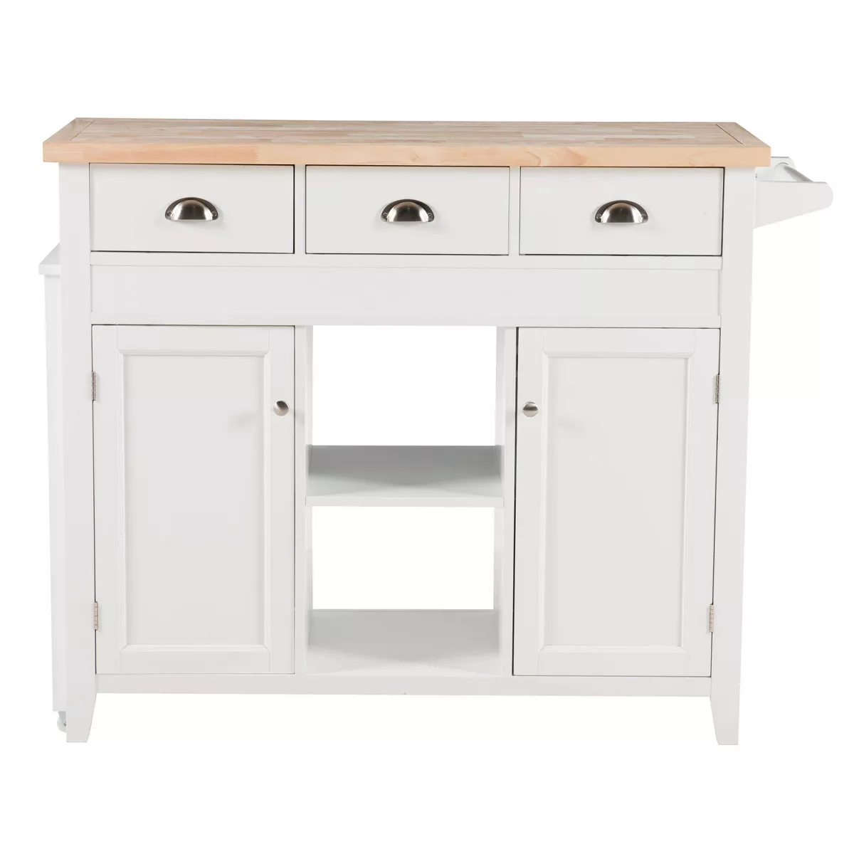 Sheridan Kitchen Cart - White - Linon