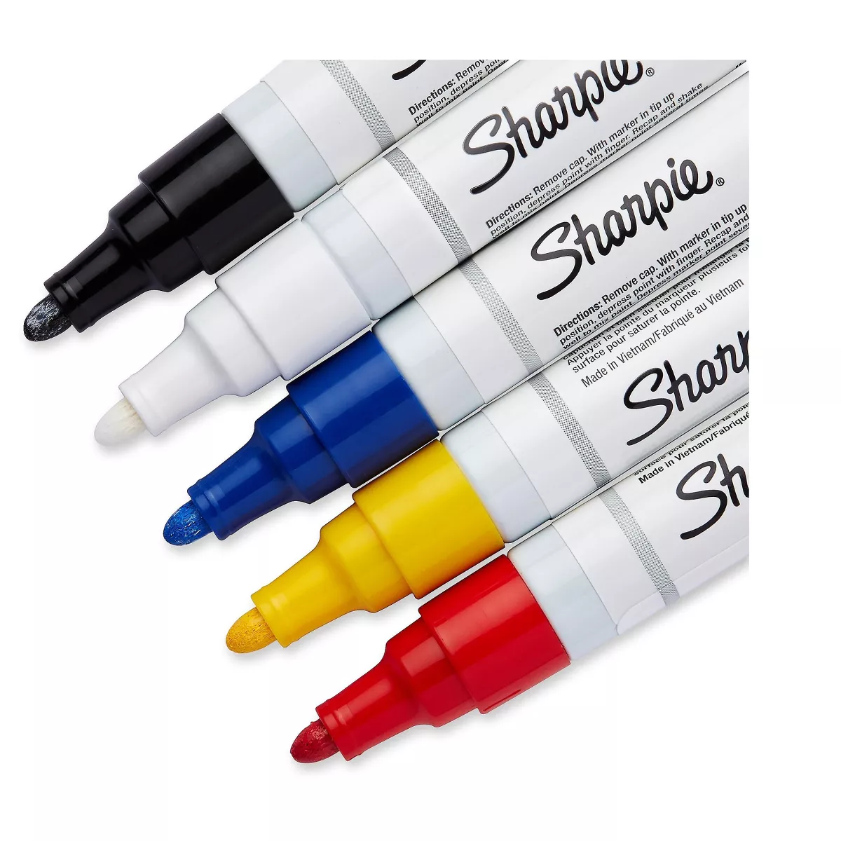 Paint Sharpie Oil Base Medium Point 5/PK AST 34971PP