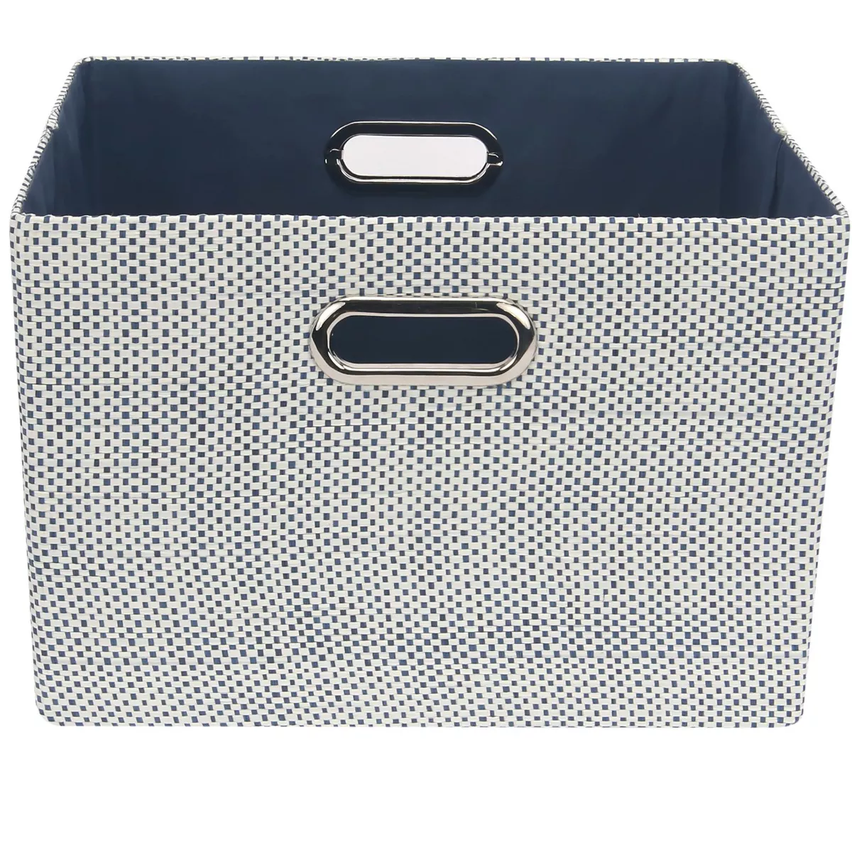 Lambs & Ivy Blue Foldable/Collapsible Storage Bin/Basket Organizer with Handles