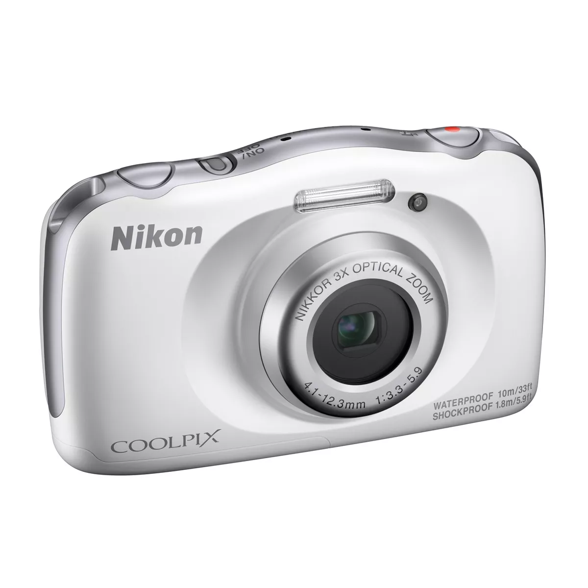 Nikon COOLPIX W150 13.2MP Waterproof Digital Camera with 3x Zoom - White