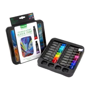 Crayola Signature 16ct .41 fl oz Pearlescent Acrylic Paint