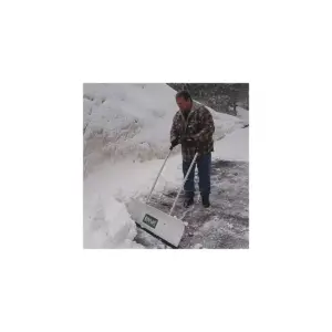 MANPLOW PRO42 Snow Shovel, 48 in Aluminum U Handle Handle, HDPE Blade Material,