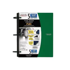 Five Star 5-Subject Notebook, 8.5 x 11 08128