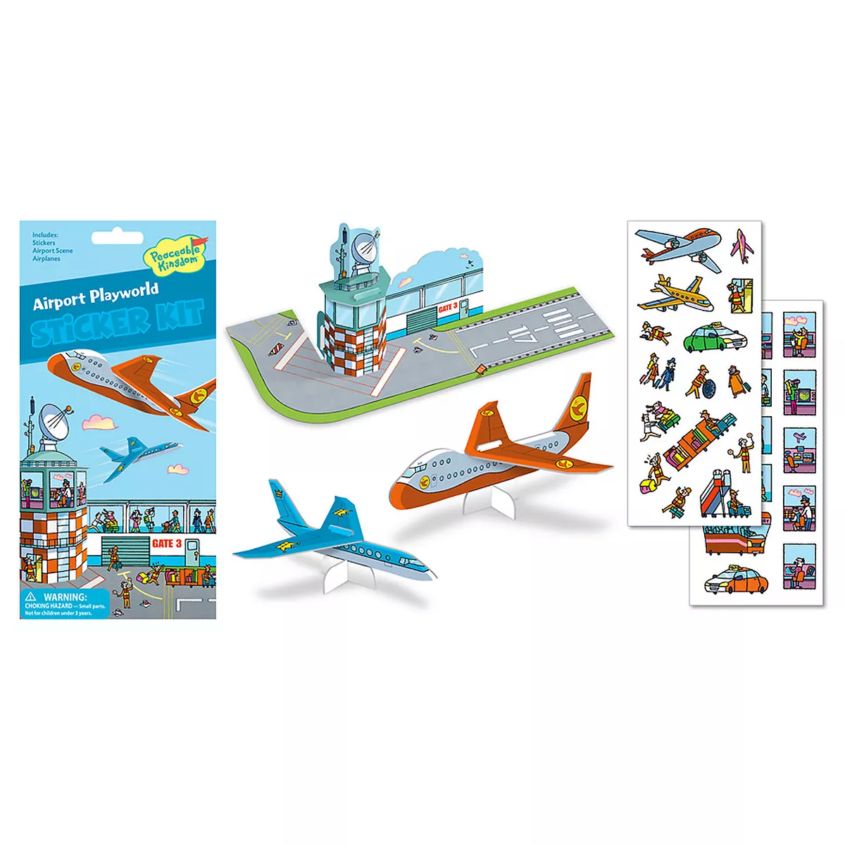 MindWare Airport Playworld Quick Sticker Kit - Stickers - 5 Pieces