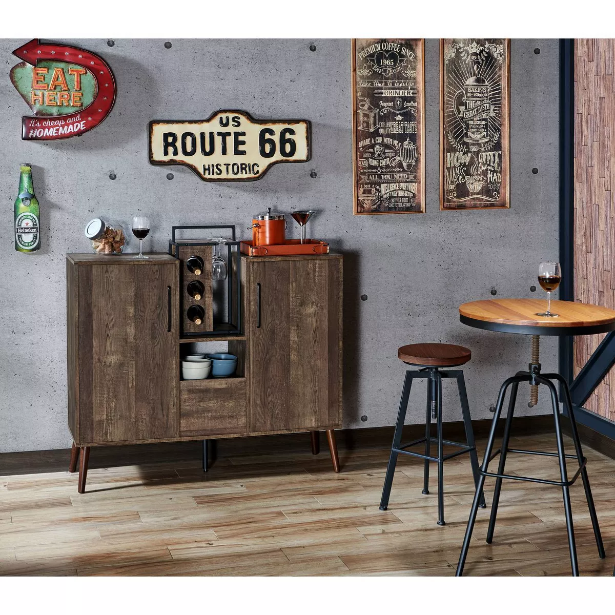 Douro Rustic Buffet Server Oak - miBasics