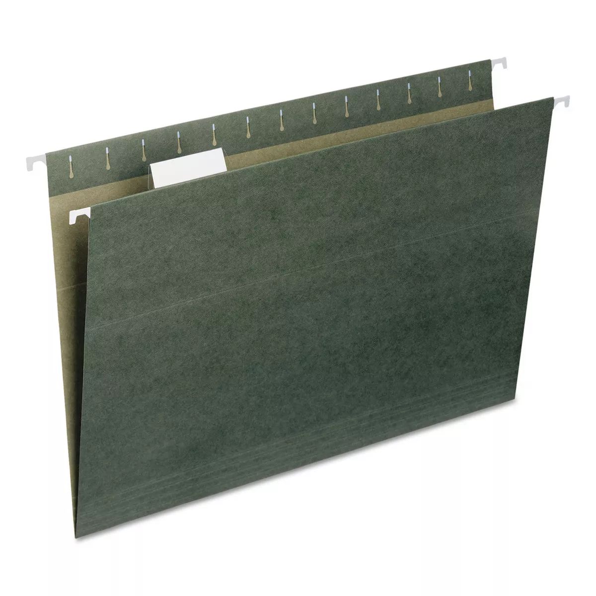 Smead Hanging File Folders 1/5 Tab 11 Point Stock Legal Green 25/Box 64155