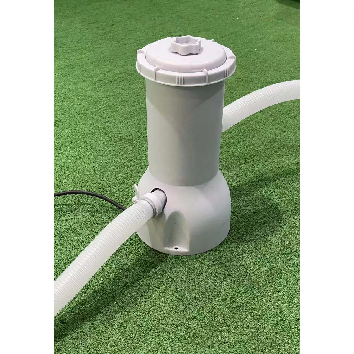 JLeisure Avenli Clean Plus 1000 GPH GFCI Above Ground Swimming Pool Filter Cartridge Pump with 32 mm Hoses for Pools Up To 5,100 Gallons