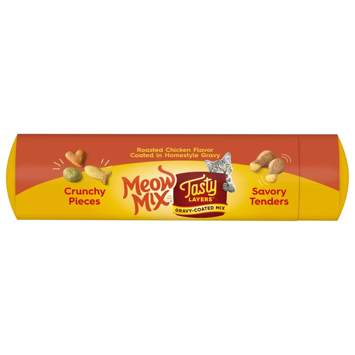 Meow Mix Tasty Tasty Layers Roasted Chicken Flavor and Homestyle Gravy Dry Cat Food - 13lbs