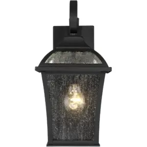 John Timberland Traditional Outdoor Wall Lights Fixture Set of 2 Carriage Style Textured Black 15