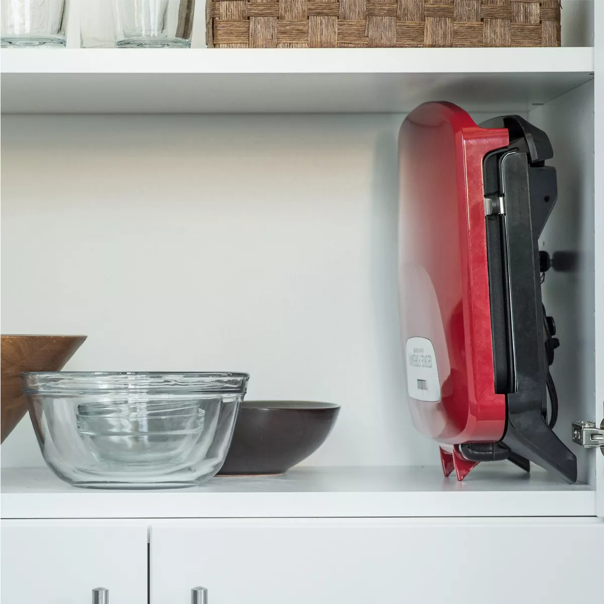 George Foreman Rapid Grill Series 4-Serving Removable Plate Electric Indoor Grill and Panini Press - Red RPGF3602RD