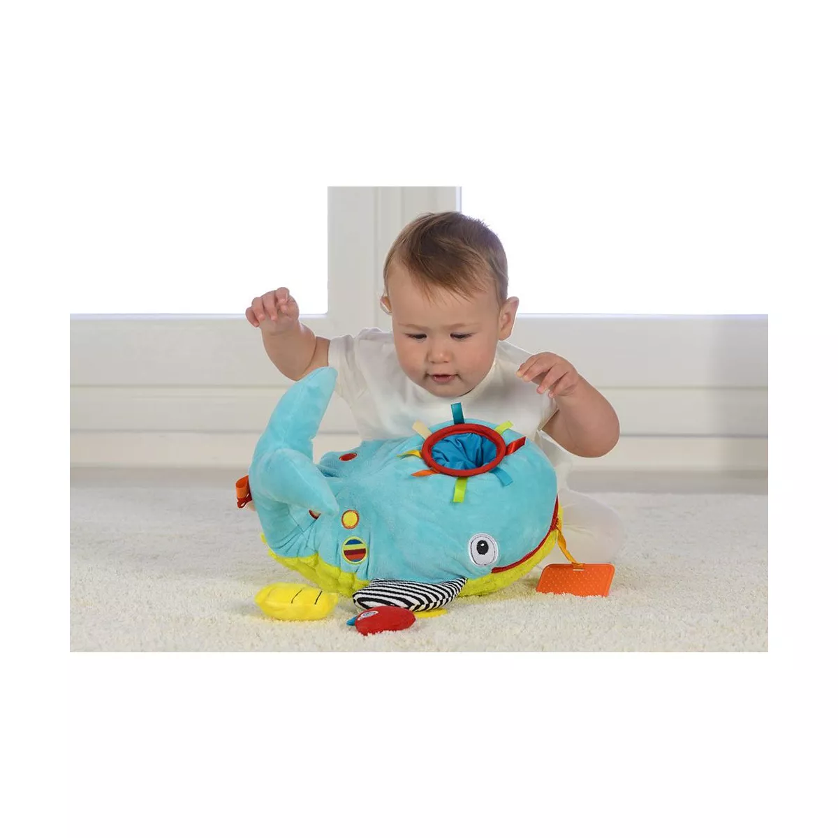Dolce Play & Learn Whale Stuffed Animal And Plush Toy