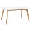 60" Retro Modern Wood Kitchen Dining Table - Saracina Home