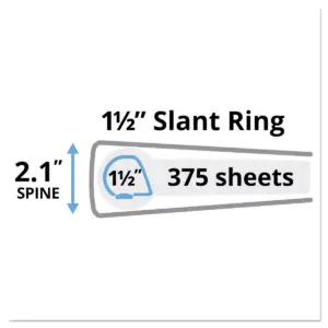 Avery Heavy-Duty Non Stick View Binder w/Slant Rings 1 1/2