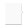 Avery-Style Legal Exhibit Side Tab Dividers 1-Tab Title K Ltr White 25/PK 01411