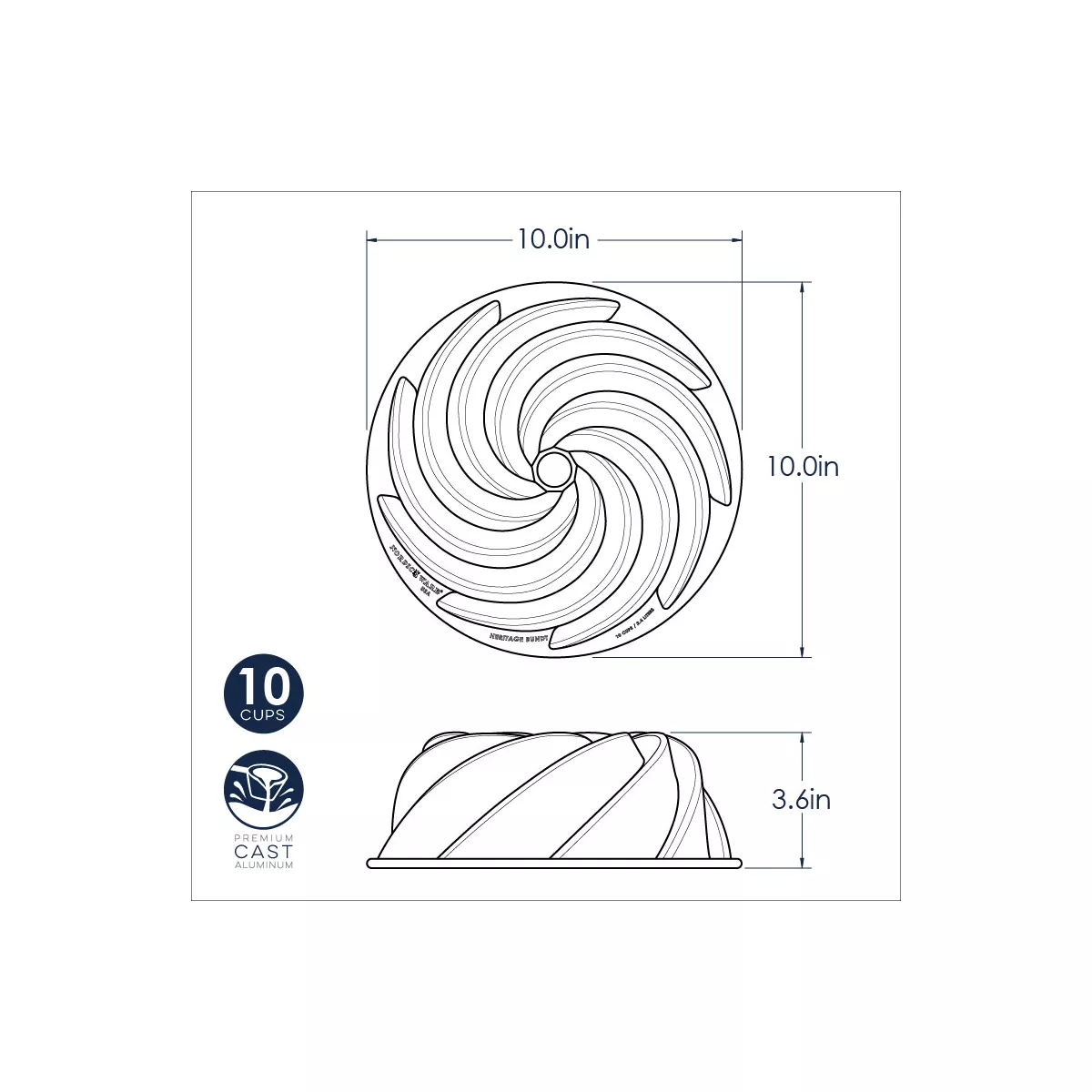 Nordic Ware Heritage Bundt Pan