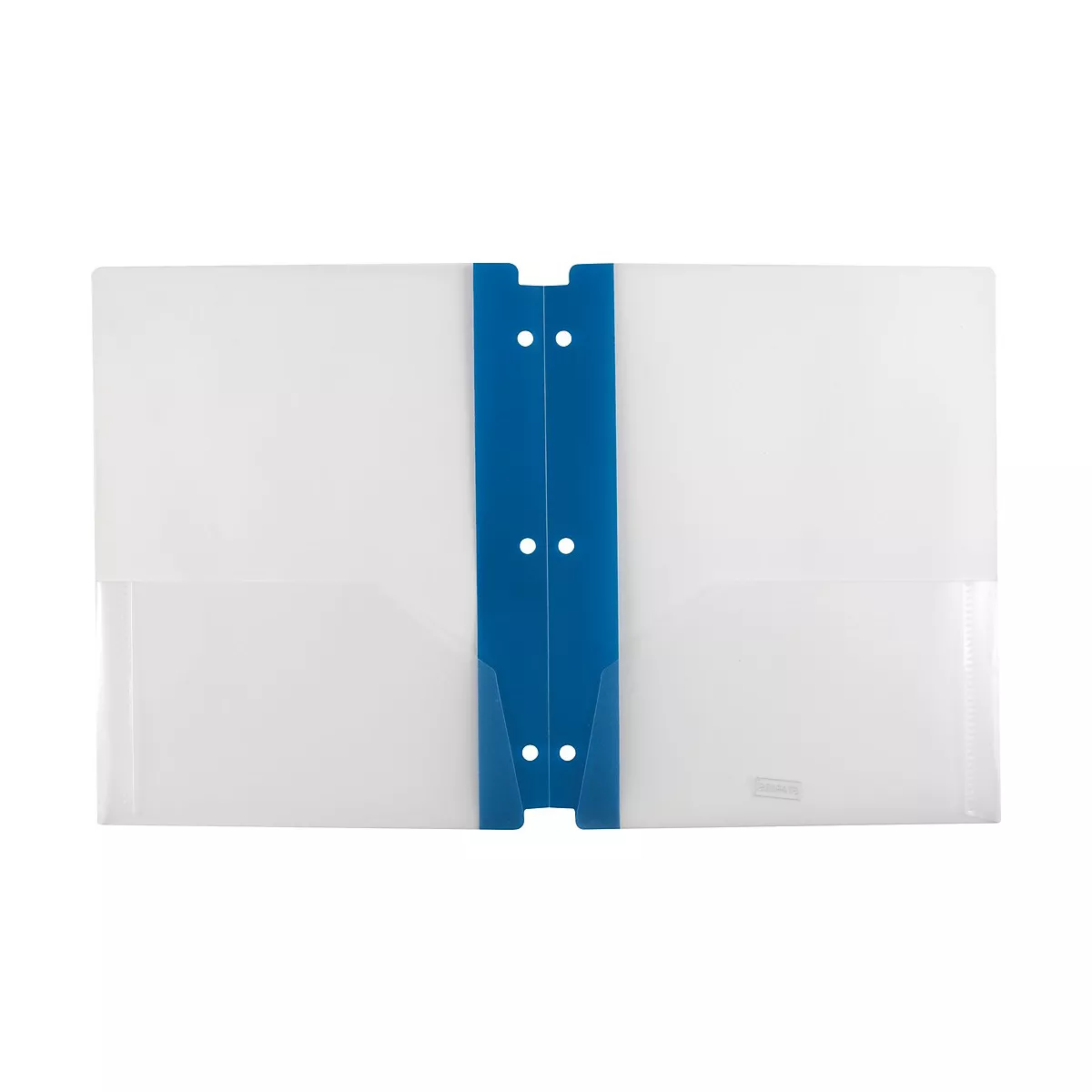 Staples 2 Pocket Poly Folder Frosted Navy 920416