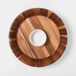Acacia / Ceramic Chip & Dip Set - Threshold™