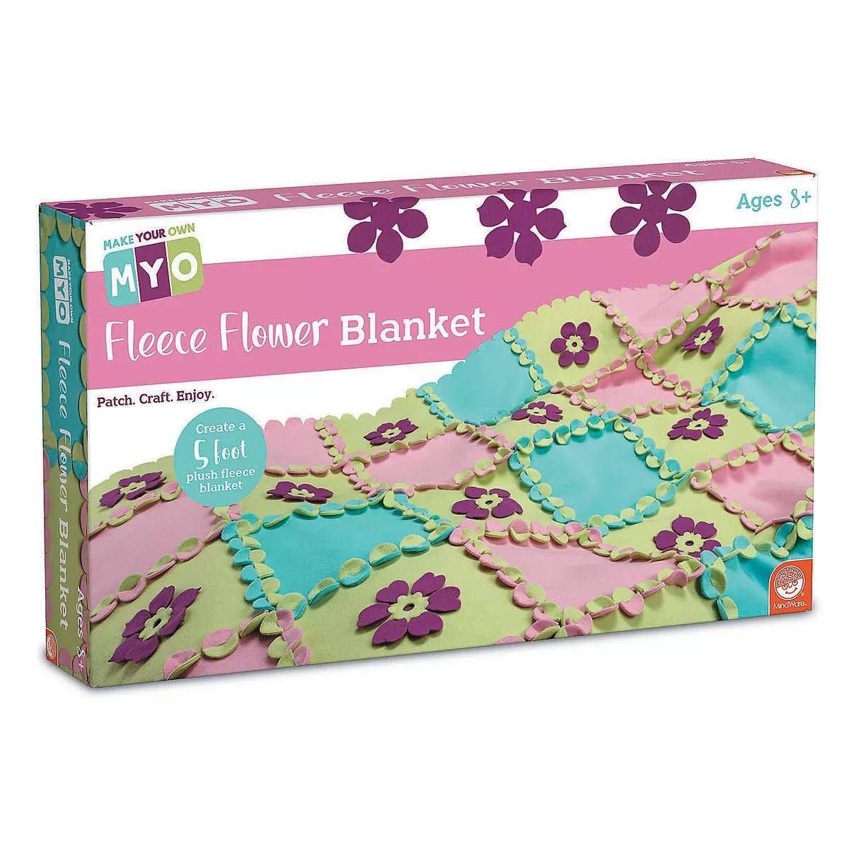 MindWare Fleece Flower Crafts: Set Of 3 - Creative Activities
