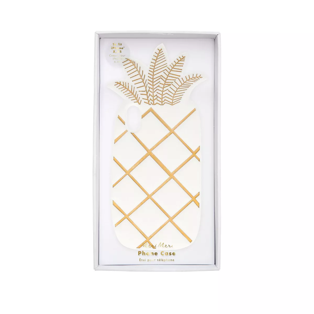 Meri Meri - Pineapple Soft Silicone Phone Case (to fit iPhone X & XS) - Electronics Cases - 1ct