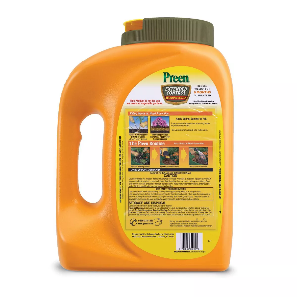 Preen Extended Control Weed Killer Herbicide - 4.93lbs