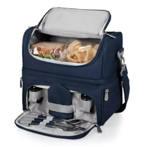 NHL Vancouver Canucks Pranzo Dual Compartment Lunch Bag - Blue