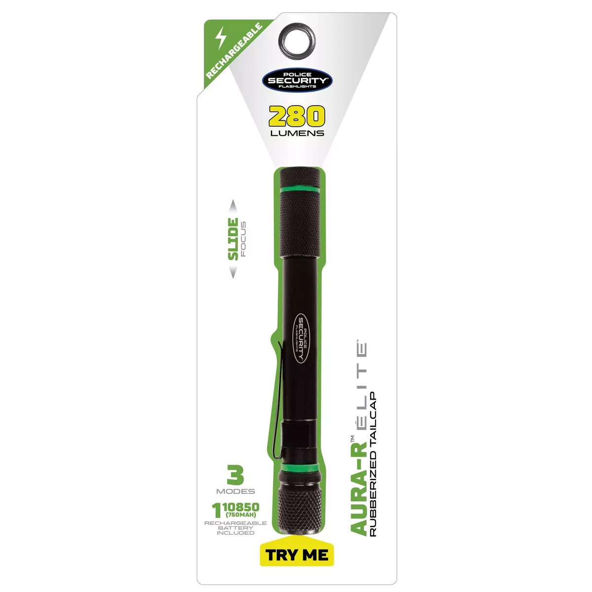 Police Security Aura R 280 Lumens Rechargeable LED Penlight