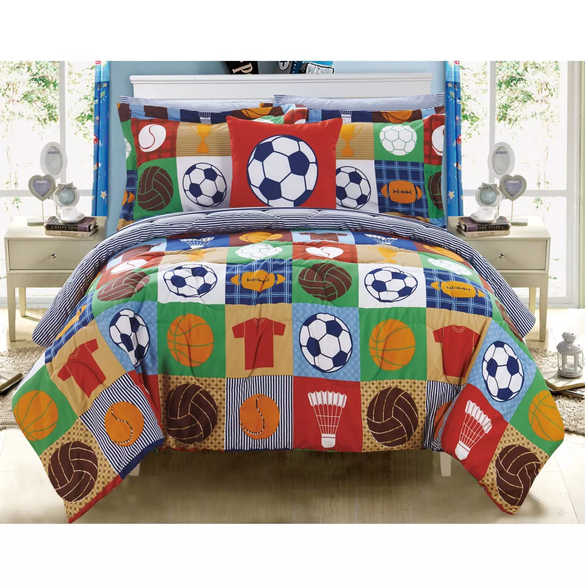 6pc Twin Leon Bed In A Bag Comforter Set Color - Chic Home Design