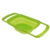 Squish 6qt Over the Sink Expandable Colander - Green