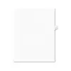 Avery-Style Legal Exhibit Side Tab Divider Title: 9 Letter White 25/Pack 11919
