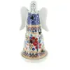 Blue Rose Polish Pottery Red Daisy Small Angel Luminary