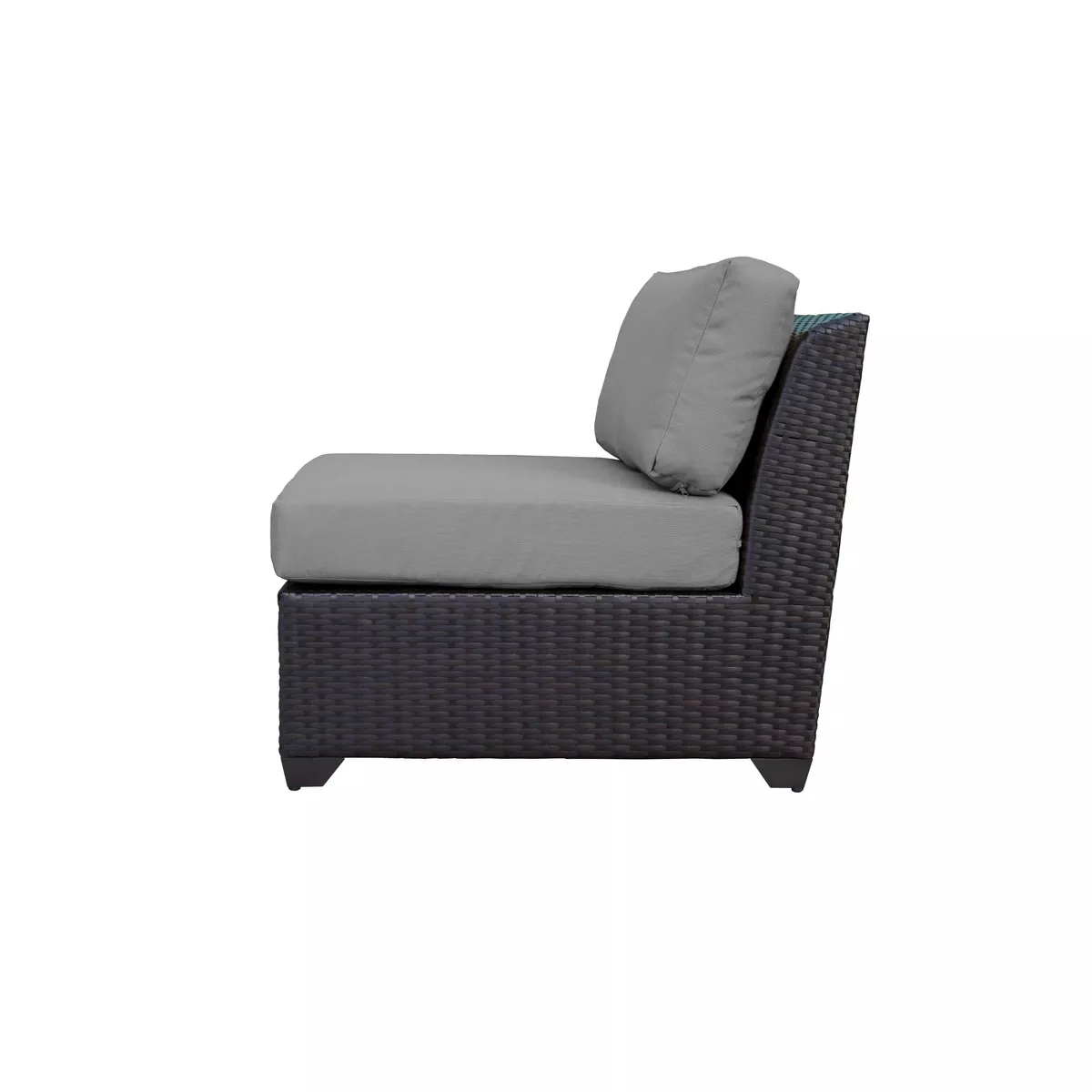Barbados 14pc Patio Sectional Seating Set with Cushions - Gray - TK Classics