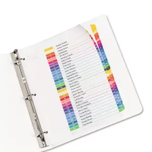 Avery Ready Index Customizable Table of Contents Multicolor Dividers 31-Tab Letter 11129
