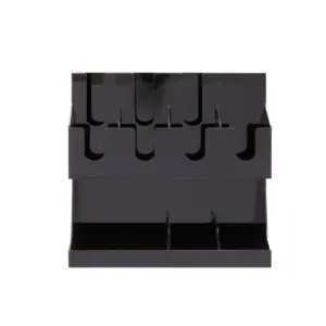 Mind Reader Coffee Condiment and Accessories Caddy Organizer, Black