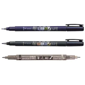 3ct Pen Set Fudenosuke - Tombow