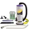 ProTeam 107108 QuarterVac 6 Quart Multifunctional Backpack Vacuum with 2 Piece Wand Tool Kit, Various Attachments, and 50 Foot Extension Cord